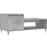 VidaXL Salontafel 100x50x45 cm bewerkt hout betongrijs