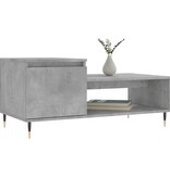VidaXL Salontafel 100x50x45 cm bewerkt hout betongrijs