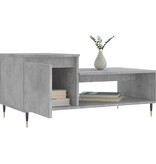 VidaXL Salontafel 100x50x45 cm bewerkt hout betongrijs