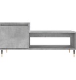 VidaXL Salontafel 100x50x45 cm bewerkt hout betongrijs