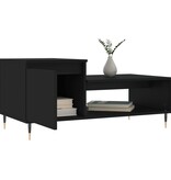 VidaXL Salontafel 100x50x45 cm bewerkt hout zwart
