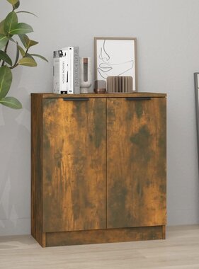 VidaXL Dressoir 60x30x70 cm bewerkt hout gerookt eikenkleurig