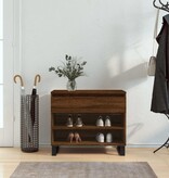 VidaXL Schoenenkast 70x36x60 cm bewerkt hout bruin eikenkleur