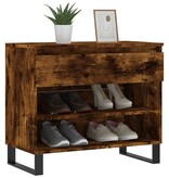 VidaXL Schoenenkast 70x36x60 cm bewerkt hout gerookt eikenkleurig
