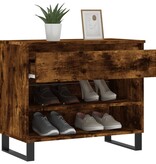 VidaXL Schoenenkast 70x36x60 cm bewerkt hout gerookt eikenkleurig