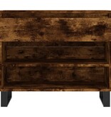 VidaXL Schoenenkast 70x36x60 cm bewerkt hout gerookt eikenkleurig