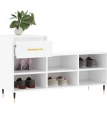 VidaXL Schoenenkast 102x36x60 cm bewerkt hout wit