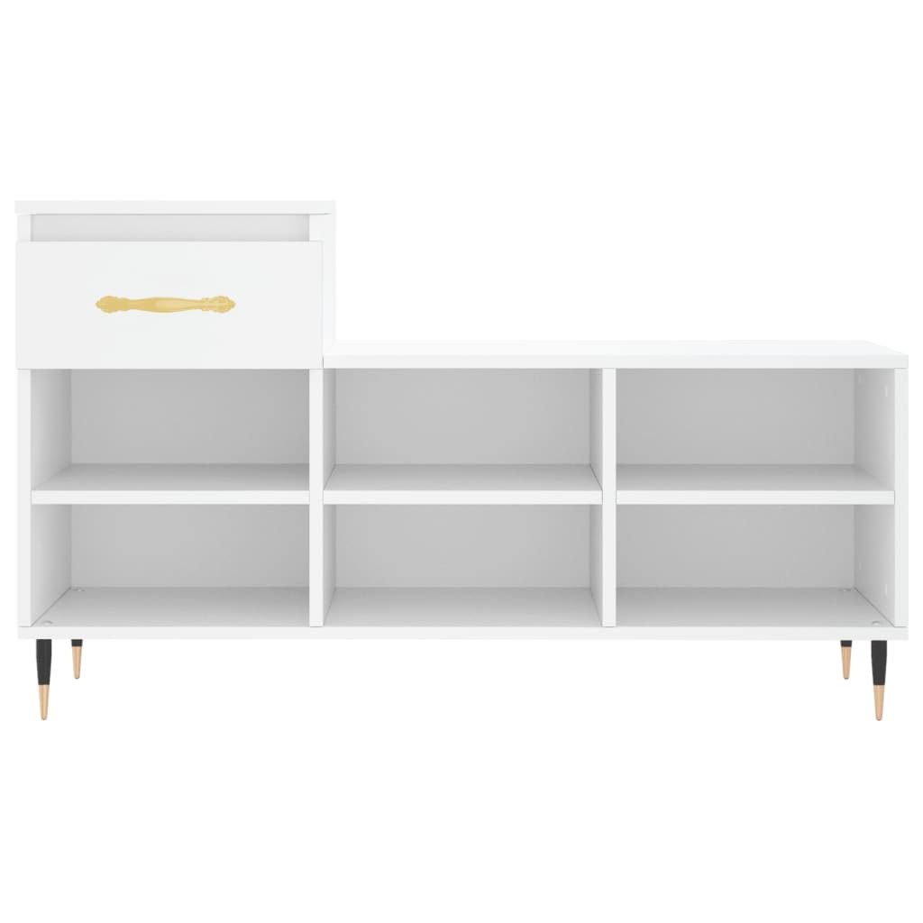 VidaXL Schoenenkast 102x36x60 cm bewerkt hout wit