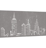 vidaXL Wanddecoratie tuin skyline-ontwerp 105x55 cm cortenstaal