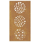 VidaXL Wanddecoratie tuin bladontwerp 105x55 cm cortenstaal