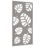 VidaXL Wanddecoratie tuin bladontwerp 105x55 cm cortenstaal
