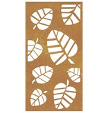 VidaXL Wanddecoratie tuin bladontwerp 105x55 cm cortenstaal