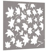VidaXL Wanddecoratie tuin esdoornbladontwerp 55x55 cm cortenstaal
