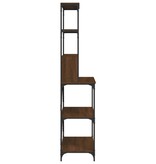 VidaXL Bakkersrek 6-laags 90x40x180 cm bewerkt hout bruin eikenkleur