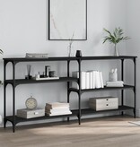 VidaXL Wandtafel 160x29x75 cm bewerkt hout zwart