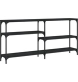 VidaXL Wandtafel 160x29x75 cm bewerkt hout zwart
