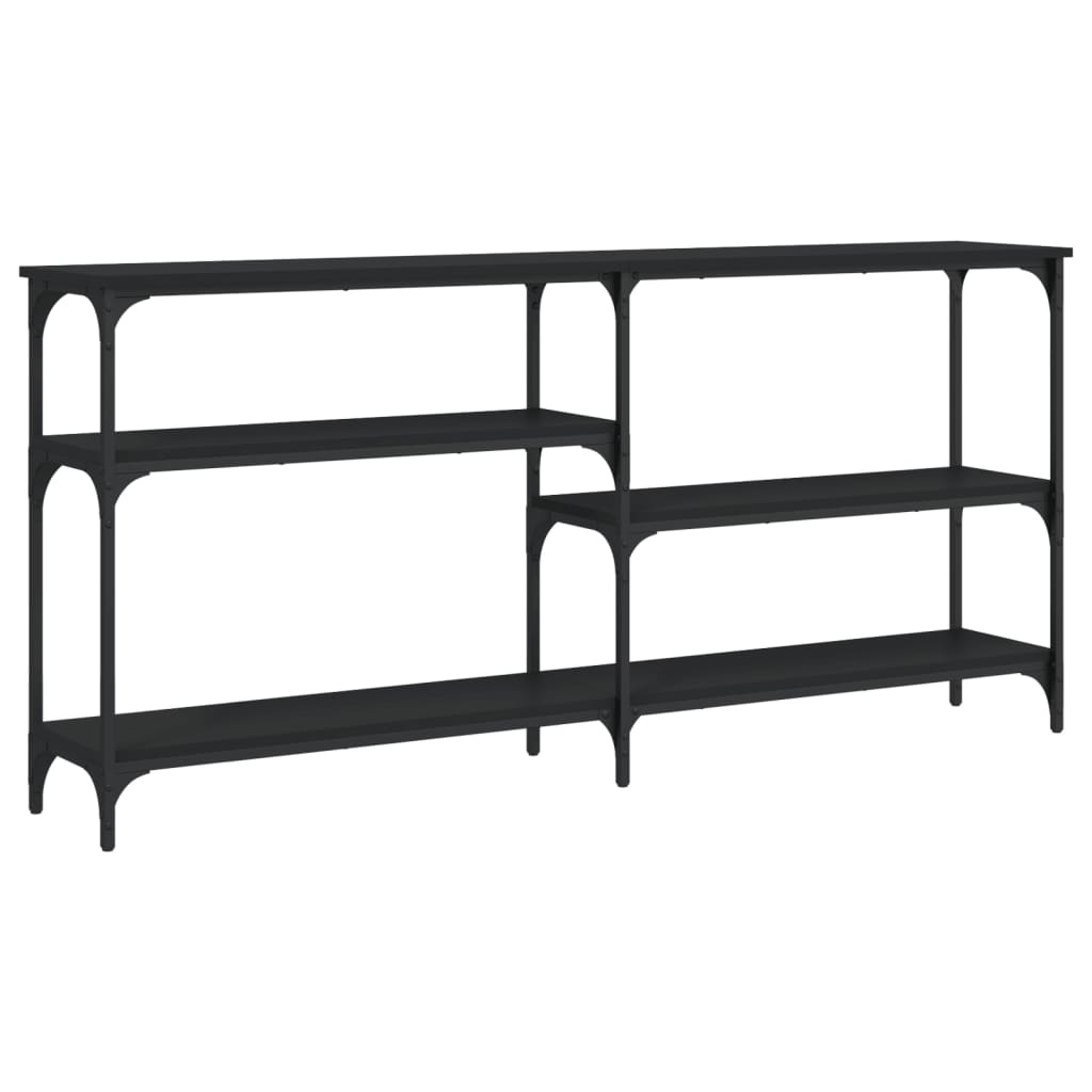 VidaXL Wandtafel 160x29x75 cm bewerkt hout zwart