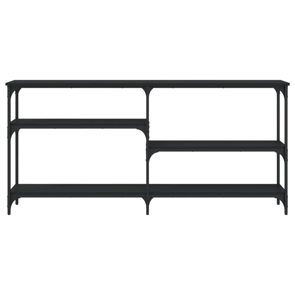 VidaXL Wandtafel 160x29x75 cm bewerkt hout zwart