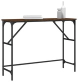VidaXL Wandtafel 100x32x75 cm bewerkt hout bruin eikenkleur