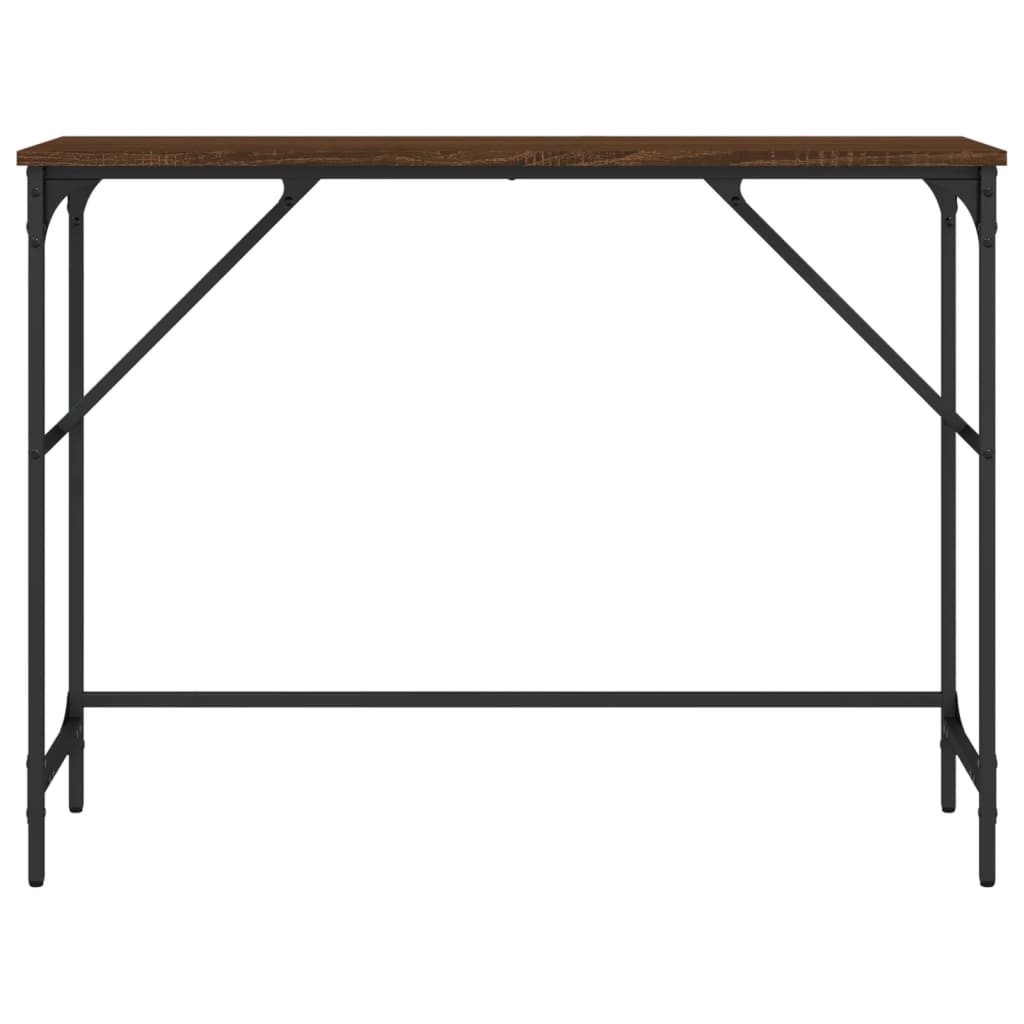 VidaXL Wandtafel 100x32x75 cm bewerkt hout bruin eikenkleur