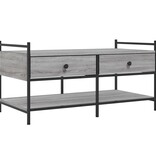 VidaXL Salontafel 99x50x50 cm bewerkt hout grijs sonoma eikenkleurig