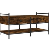 VidaXL Salontafel 99x50x50 cm bewerkt hout gerookt eikenkleurig