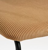 VidaXL Nanet Barkruk - H91 cm - Velvet - Lichtbruin