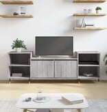 VidaXL Tv-meubel 160x35x55 cm bewerkt hout grijs sonoma eikenkleurig