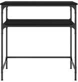 VidaXL Wandtafel 75x35,5x75 cm bewerkt hout zwart
