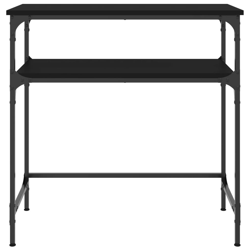 VidaXL Wandtafel 75x35,5x75 cm bewerkt hout zwart