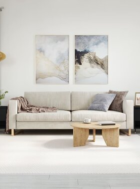 VidaXL Salontafels 2 st 50x46x50 cm bewerkt hout zwart