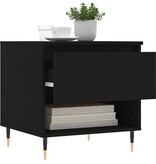 VidaXL Salontafels 2 st 50x46x50 cm bewerkt hout zwart
