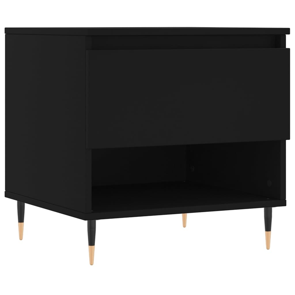 VidaXL Salontafels 2 st 50x46x50 cm bewerkt hout zwart
