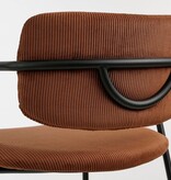 VidaXL Nanet Barkruk - H91 cm - Velvet - Bruin