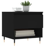 VidaXL Salontafel 50x46x50 cm bewerkt hout zwart