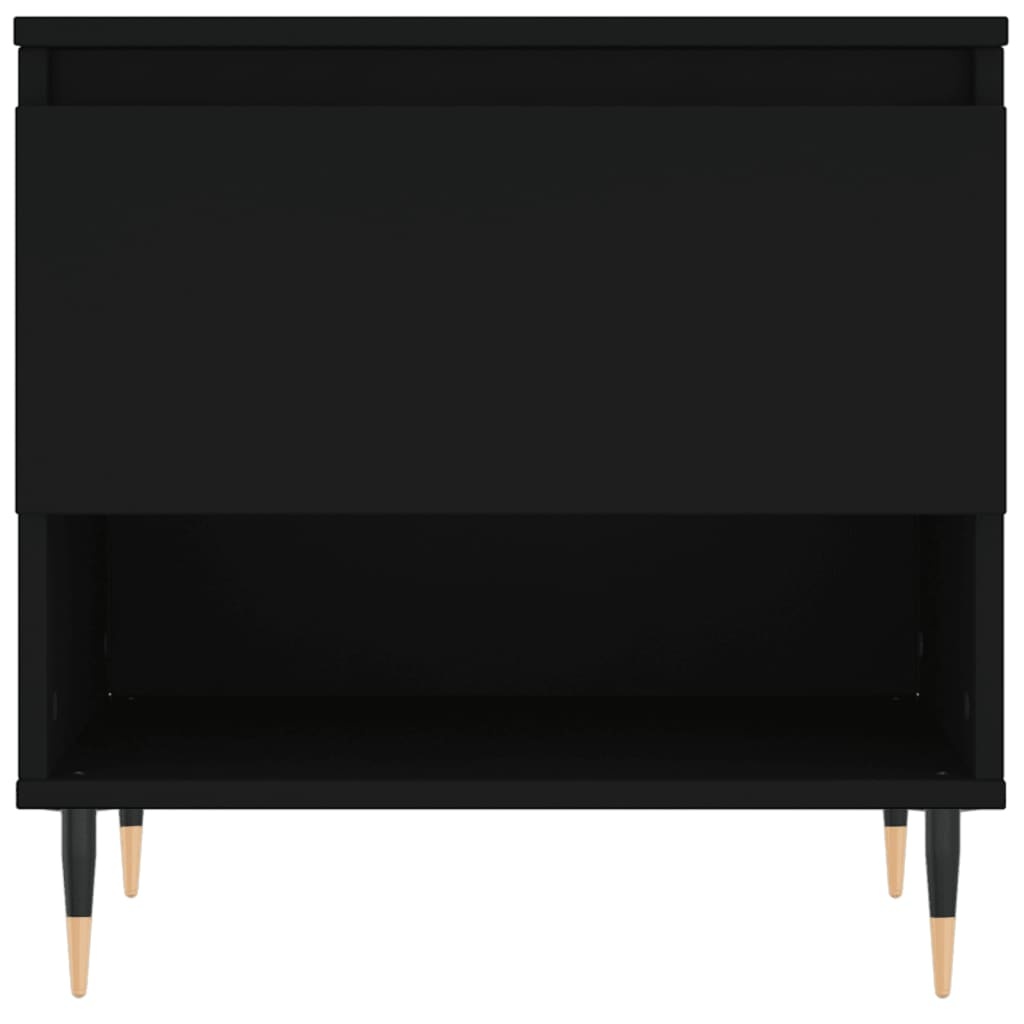 VidaXL Salontafel 50x46x50 cm bewerkt hout zwart