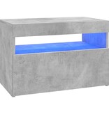 VidaXL Tv-meubel met LED-verlichting 60x35x40 cm betongrijs