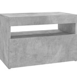 VidaXL Tv-meubel met LED-verlichting 60x35x40 cm betongrijs