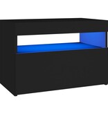 vidaXL Tv-meubel met LED-verlichting 60x35x40 cm zwart