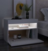 VidaXL Tv-meubelen 2 st met LED-verlichting 60x35x40 cm wit