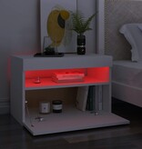 VidaXL Tv-meubelen 2 st met LED-verlichting 60x35x40 cm wit