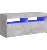 VidaXL Tv-meubel met LED-verlichting 90x35x40 cm betongrijs