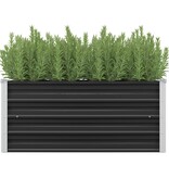 VidaXL Plantenbak verhoogd 100x40x45 cm gegalvaniseerd staal antraciet