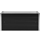 VidaXL Plantenbak verhoogd 100x40x45 cm gegalvaniseerd staal antraciet