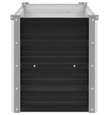VidaXL Plantenbak verhoogd 100x40x45 cm gegalvaniseerd staal antraciet