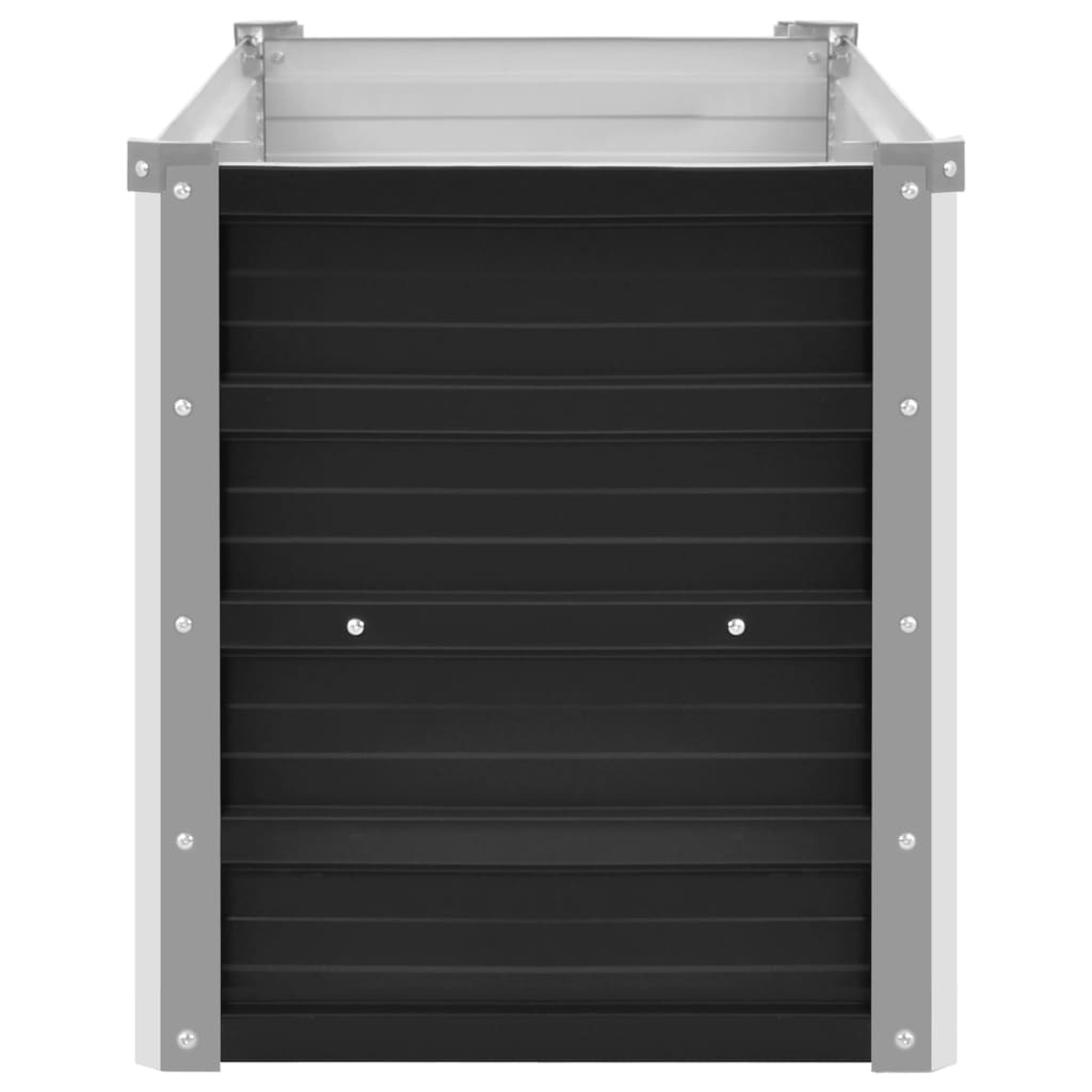 VidaXL Plantenbak verhoogd 100x40x45 cm gegalvaniseerd staal antraciet