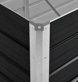 VidaXL Plantenbak verhoogd 100x40x45 cm gegalvaniseerd staal antraciet