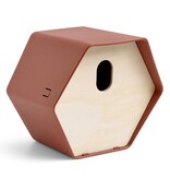 vidaXL Vogelhuisje Hive 2 19x23x20 cm bruin