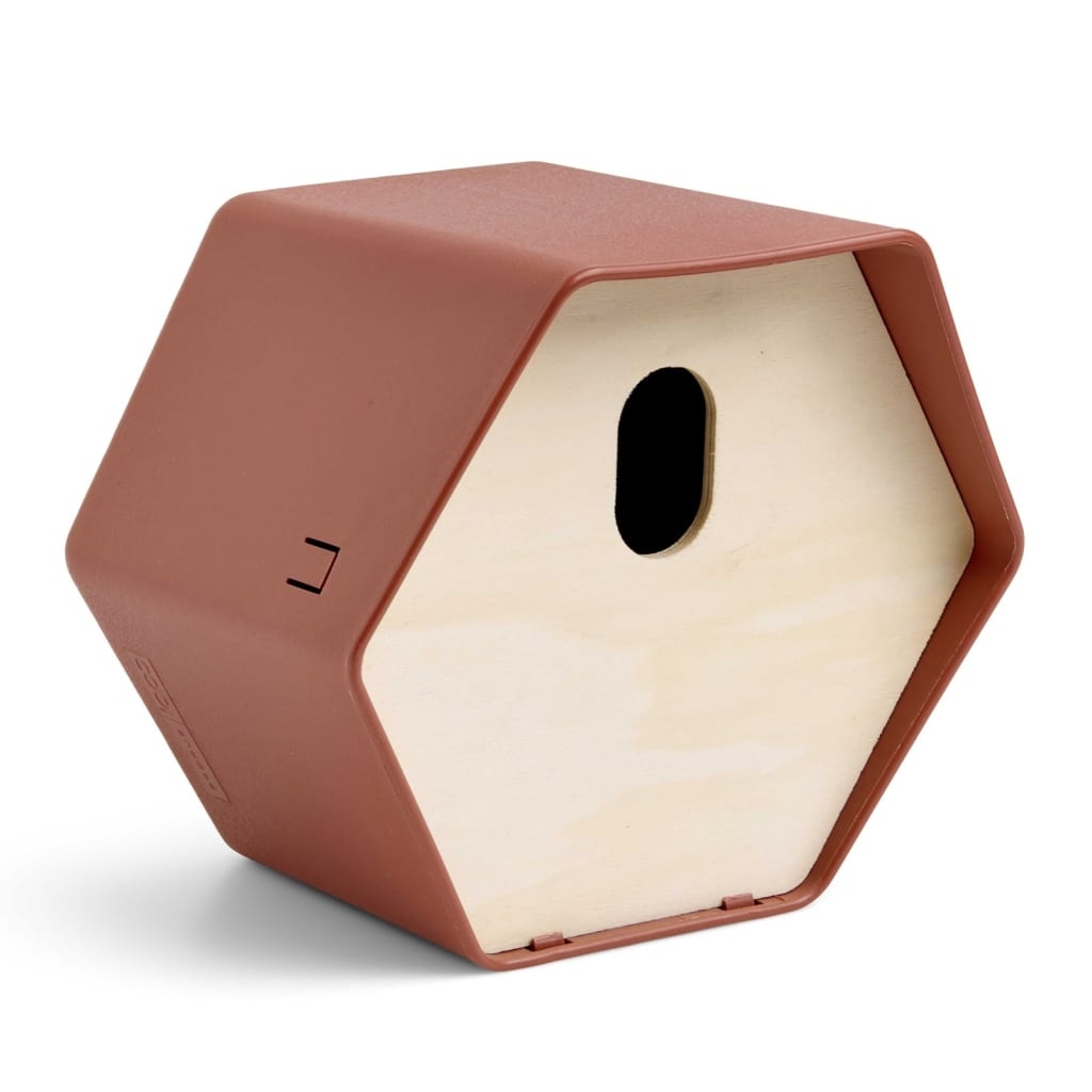 vidaXL Vogelhuisje Hive 2 19x23x20 cm bruin