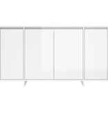 VidaXL Dressoir 135x41x75 cm spaanplaat hoogglans wit